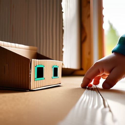 DIY Upcycled Cardboard Kitchenware for kids.
