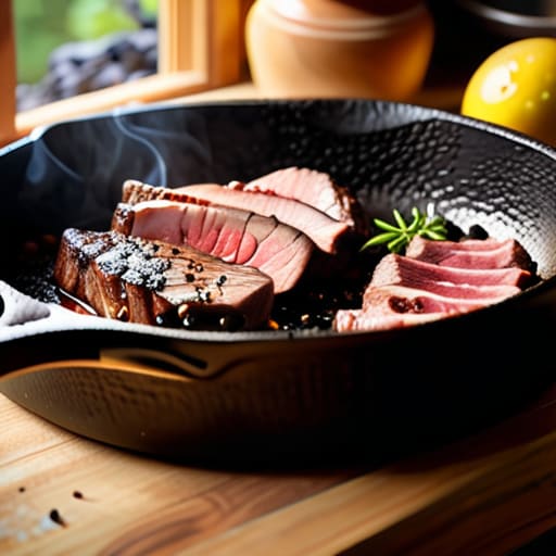The Cast Iron Workhorse seasoned skillet.