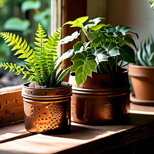 Creative DIY planters made from household items.