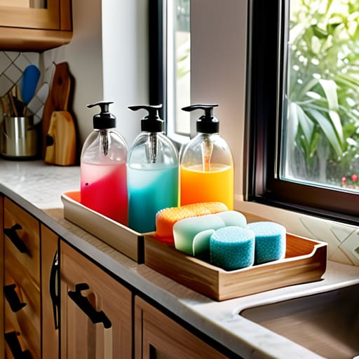 How to organize under the sink chaos.