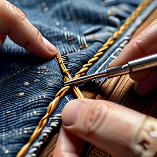 Guide on how to patch jeans.