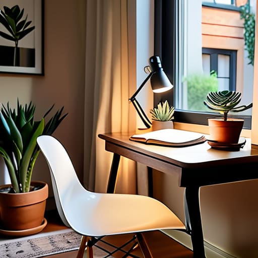Creative home office setup ideas.
